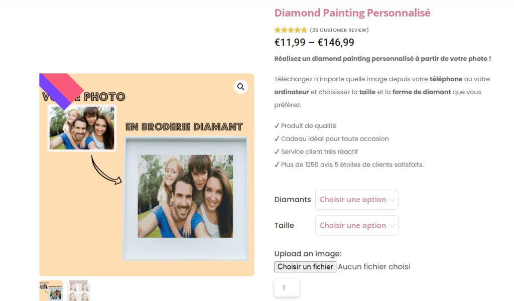 Diamond Painting Personnalisé - Idiamond